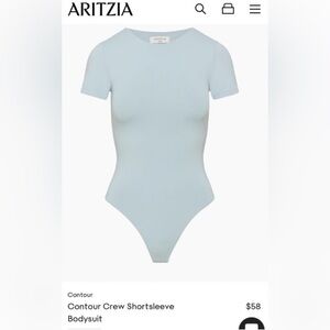 Aritzia Blue Contour Bodysuit